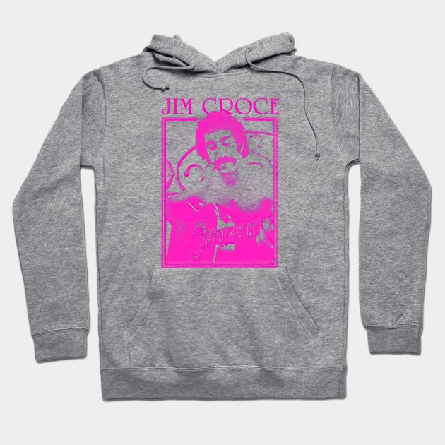 Jim Croce || Pink Vintage Variant Hoodie by Roy Pogung